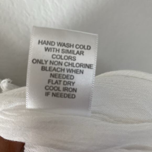 Gianni Bini White Tassel Swim Suit Cover Up Boho Medium Beach Resort Pool comfy - Picture 10 of 10